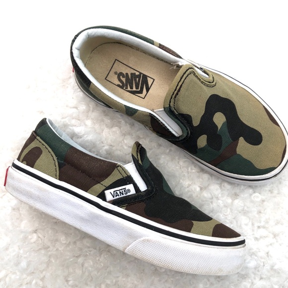 kids vans camo